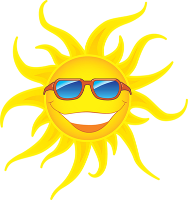 soleil - astre - environnement - smiley émoticône émoji cartoon clipart illustration - artémotic