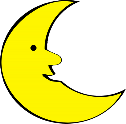 lune - astre - environnement - smiley émoticône émoji cartoon clipart illustration - artémotic