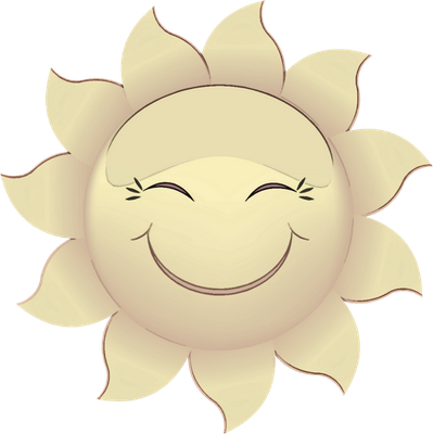 soleil - astre - environnement - smiley émoticône émoji cartoon clipart illustration - artémotic