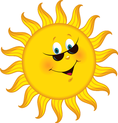 soleil - astre - environnement - smiley émoticône émoji cartoon clipart illustration - artémotic