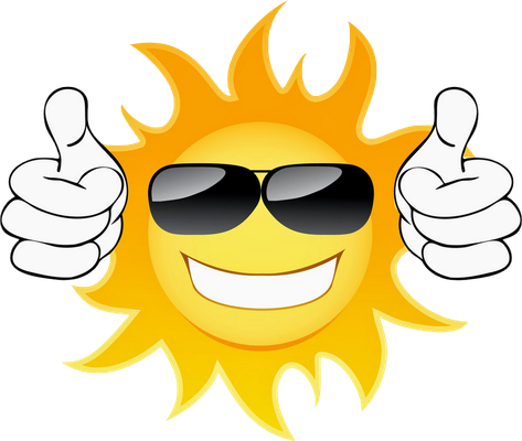 soleil - astre - environnement - smiley émoticône émoji cartoon clipart illustration - artémotic
