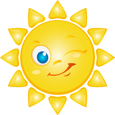 soleil - astre - environnement - smiley émoticône émoji cartoon clipart illustration - artémotic