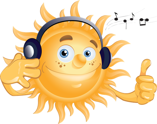 soleil - astre - environnement - smiley émoticône émoji cartoon clipart illustration - artémotic