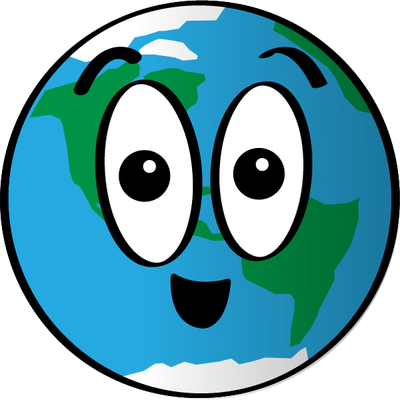 terre - astre - environnement - smiley émoticône émoji cartoon clipart illustration - artémotic