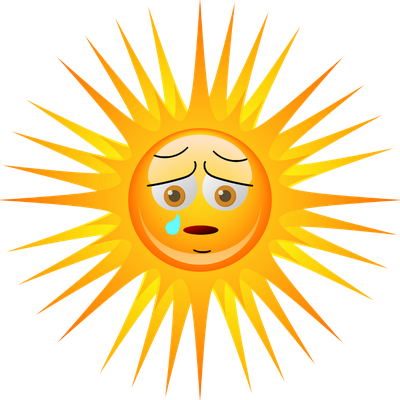 soleil - astre - environnement - smiley émoticône émoji cartoon clipart illustration - artémotic