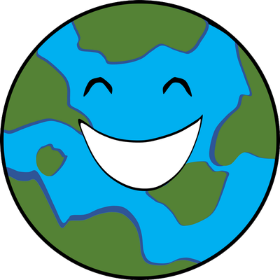 terre - astre - environnement - smiley émoticône émoji cartoon clipart illustration - artémotic