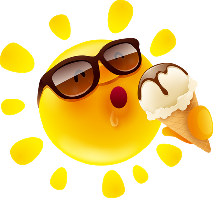 soleil - astre - environnement - smiley émoticône émoji cartoon clipart illustration - artémotic