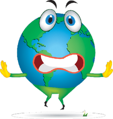 terre - astre - environnement - smiley émoticône émoji cartoon clipart illustration - artémotic