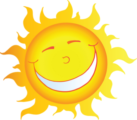 soleil - astre - environnement - smiley émoticône émoji cartoon clipart illustration - artémotic