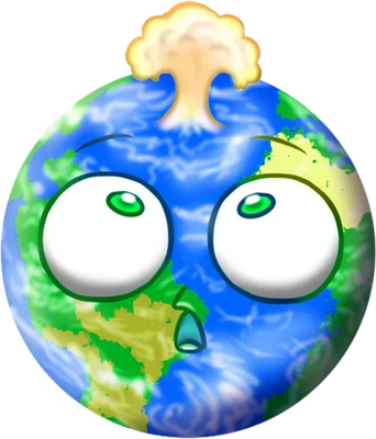 terre - astre - environnement - smiley émoticône émoji cartoon clipart illustration - artémotic