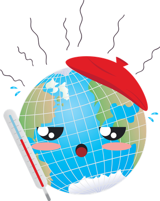 terre - astre - environnement - smiley émoticône émoji cartoon clipart illustration - artémotic