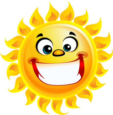 soleil - astre - environnement - smiley émoticône émoji cartoon clipart illustration - artémotic
