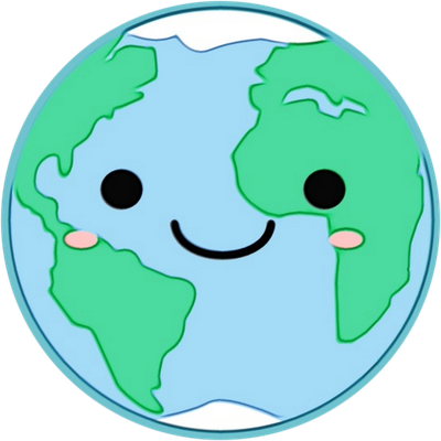 terre - astre - environnement - smiley émoticône émoji cartoon clipart illustration - artémotic