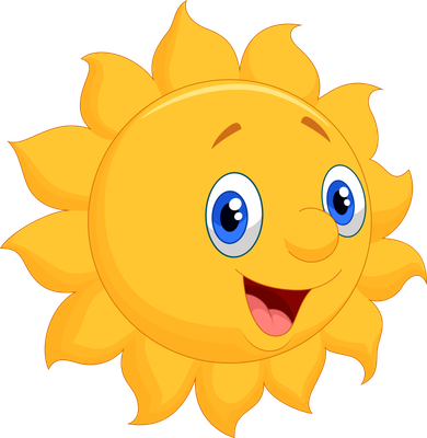 soleil - astre - environnement - smiley émoticône émoji cartoon clipart illustration - artémotic