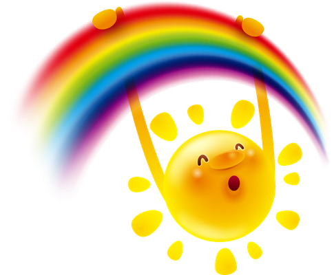 soleil - astre - environnement - smiley émoticône émoji cartoon clipart illustration - artémotic