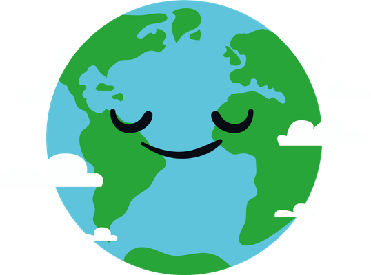terre - astre - environnement - smiley émoticône émoji cartoon clipart illustration - artémotic