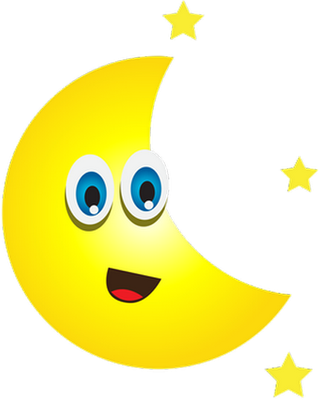 lune - astre - environnement - smiley émoticône émoji cartoon clipart illustration - artémotic