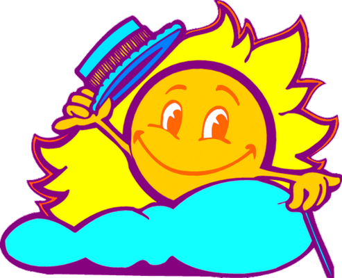 soleil - astre - environnement - smiley émoticône émoji cartoon clipart illustration - artémotic
