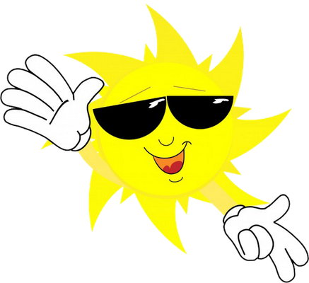 soleil - astre - environnement - smiley émoticône émoji cartoon clipart illustration - artémotic
