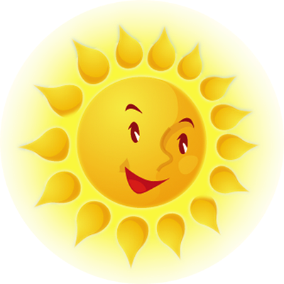 soleil - astre - environnement - smiley émoticône émoji cartoon clipart illustration - artémotic