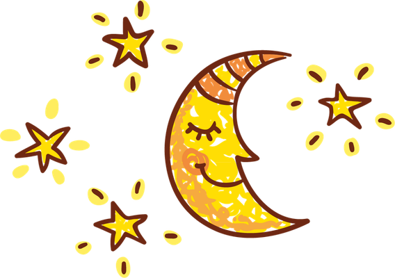 lune - astre - environnement - smiley émoticône émoji cartoon clipart illustration - artémotic