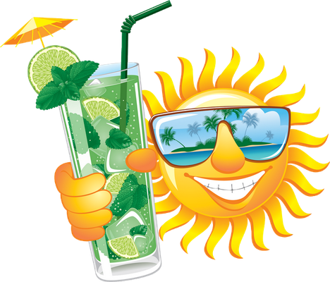 soleil - astre - environnement - smiley émoticône émoji cartoon clipart illustration - artémotic