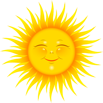 soleil - astre - environnement - smiley émoticône émoji cartoon clipart illustration - artémotic