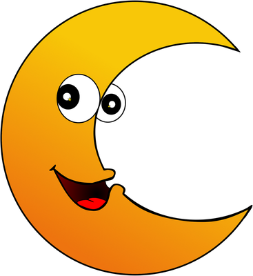lune - astre - environnement - smiley émoticône émoji cartoon clipart illustration - artémotic