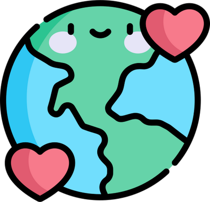 terre - astre - environnement - smiley émoticône émoji cartoon clipart illustration - artémotic