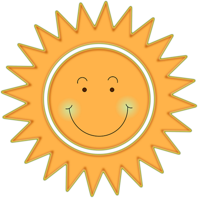 soleil - astre - environnement - smiley émoticône émoji cartoon clipart illustration - artémotic