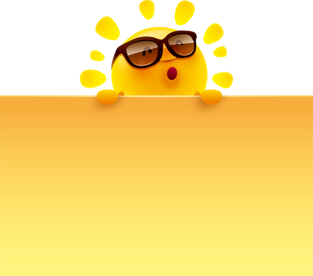 soleil - astre - environnement - smiley émoticône émoji cartoon clipart illustration - artémotic