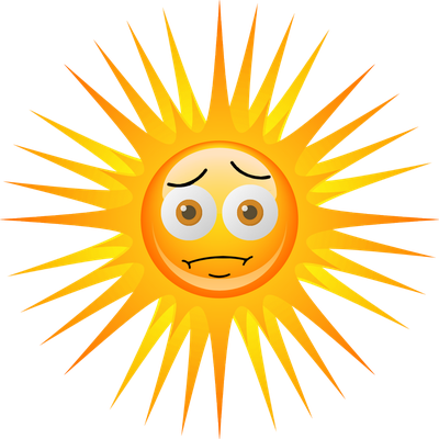 soleil - astre - environnement - smiley émoticône émoji cartoon clipart illustration - artémotic