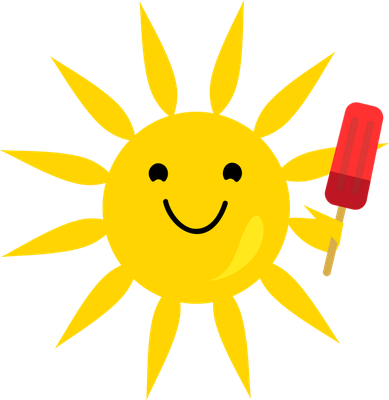 soleil - astre - environnement - smiley émoticône émoji cartoon clipart illustration - artémotic