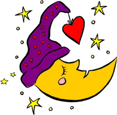 lune - astre - environnement - smiley émoticône émoji cartoon clipart illustration - artémotic