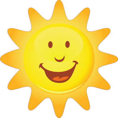 soleil - astre - environnement - smiley émoticône émoji cartoon clipart illustration - artémotic