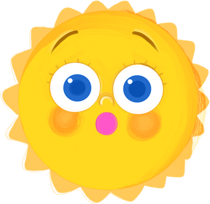 soleil - astre - environnement - smiley émoticône émoji cartoon clipart illustration - artémotic