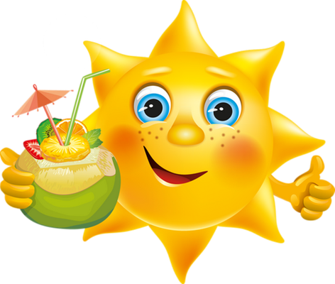 soleil - astre - environnement - smiley émoticône émoji cartoon clipart illustration - artémotic