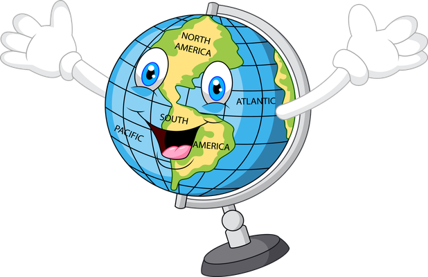 terre - astre - environnement - smiley émoticône émoji cartoon clipart illustration - artémotic
