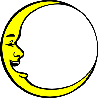lune - astre - environnement - smiley émoticône émoji cartoon clipart illustration - artémotic