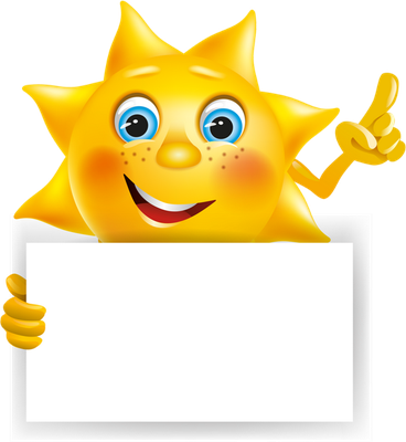 soleil - astre - environnement - smiley émoticône émoji cartoon clipart illustration - artémotic