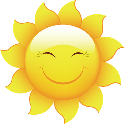 soleil - astre - environnement - smiley émoticône émoji cartoon clipart illustration - artémotic