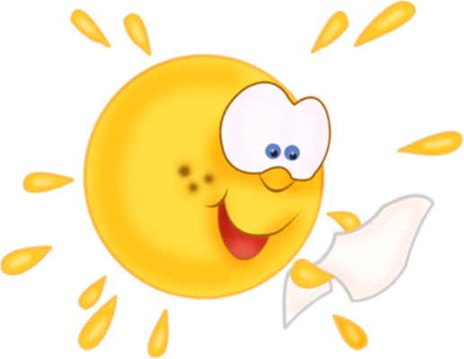 soleil - astre - environnement - smiley émoticône émoji cartoon clipart illustration - artémotic