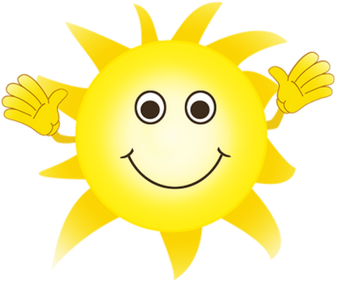 soleil - astre - environnement - smiley émoticône émoji cartoon clipart illustration - artémotic