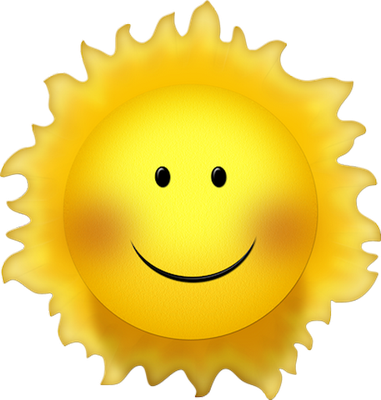 soleil - astre - environnement - smiley émoticône émoji cartoon clipart illustration - artémotic