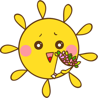 soleil - astre - environnement - smiley émoticône émoji cartoon clipart illustration - artémotic