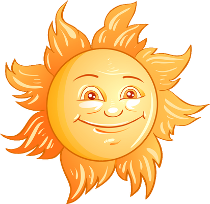 soleil - astre - environnement - smiley émoticône émoji cartoon clipart illustration - artémotic
