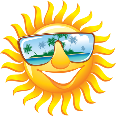 soleil - astre - environnement - smiley émoticône émoji cartoon clipart illustration - artémotic