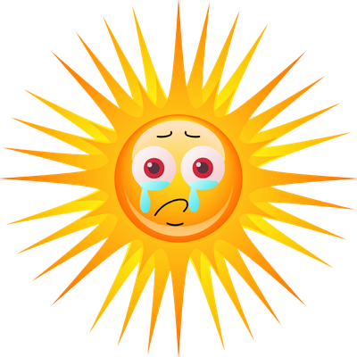 soleil - astre - environnement - smiley émoticône émoji cartoon clipart illustration - artémotic