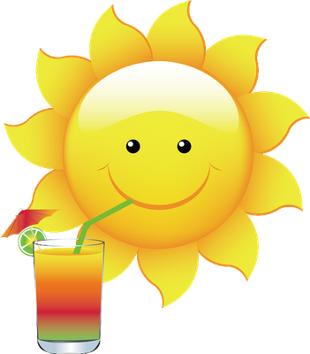 soleil - astre - environnement - smiley émoticône émoji cartoon clipart illustration - artémotic