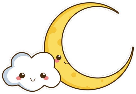 lune - astre - environnement - smiley émoticône émoji cartoon clipart illustration - artémotic